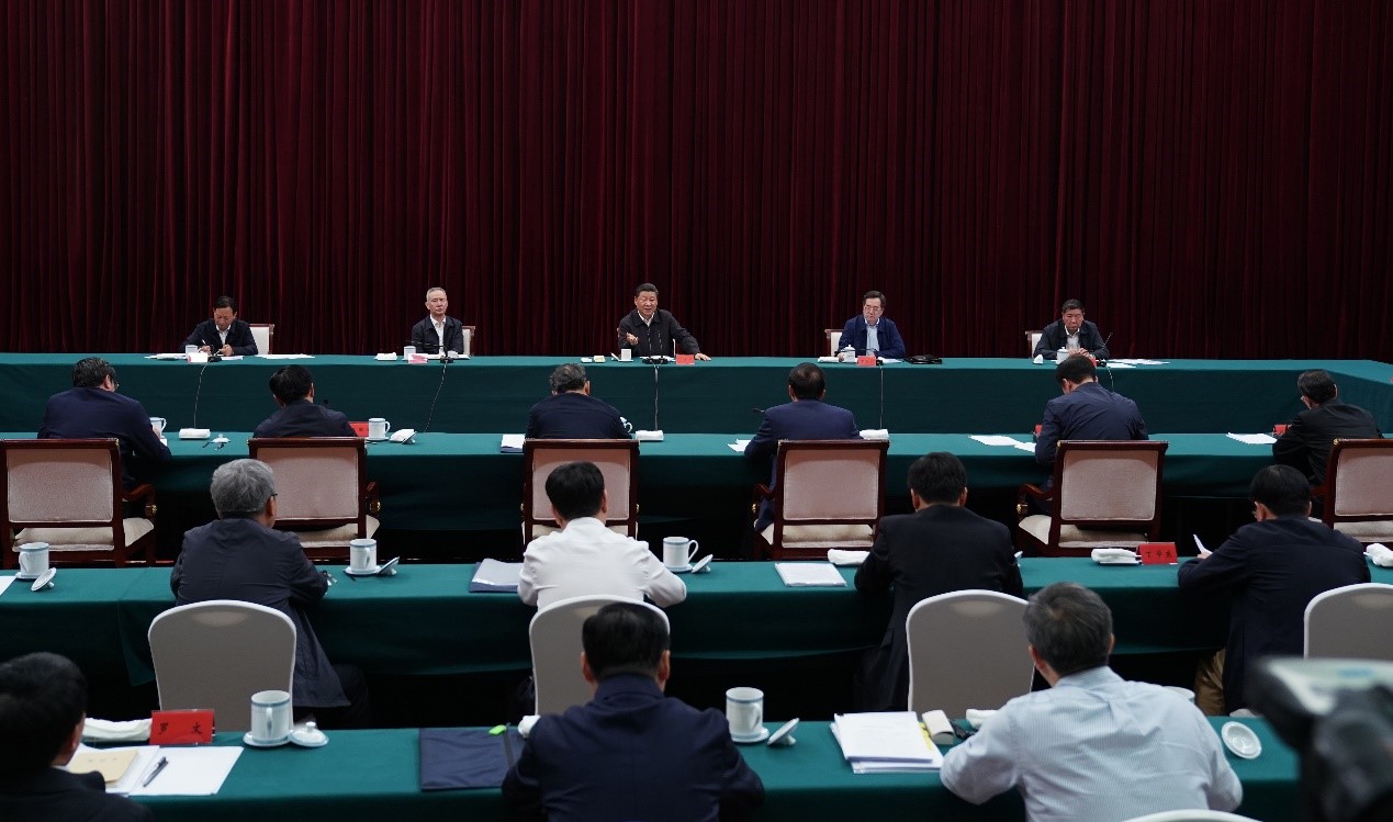 2019年5月20日至22日，中共中央總書記、國家主席、中央軍委主席習(xí)近平在江西考察，主持召開推動中部地區(qū)崛起工作座談會并發(fā)表重要講話。新華社記者 謝環(huán)馳 攝 