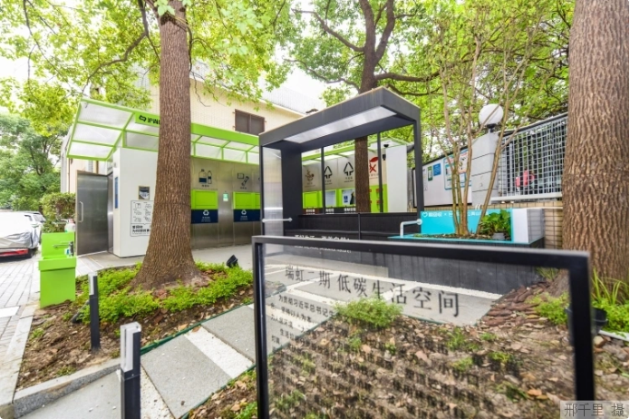 上海市瑞虹二期小區(qū)的低碳生活空間。本報記者 邢千里攝